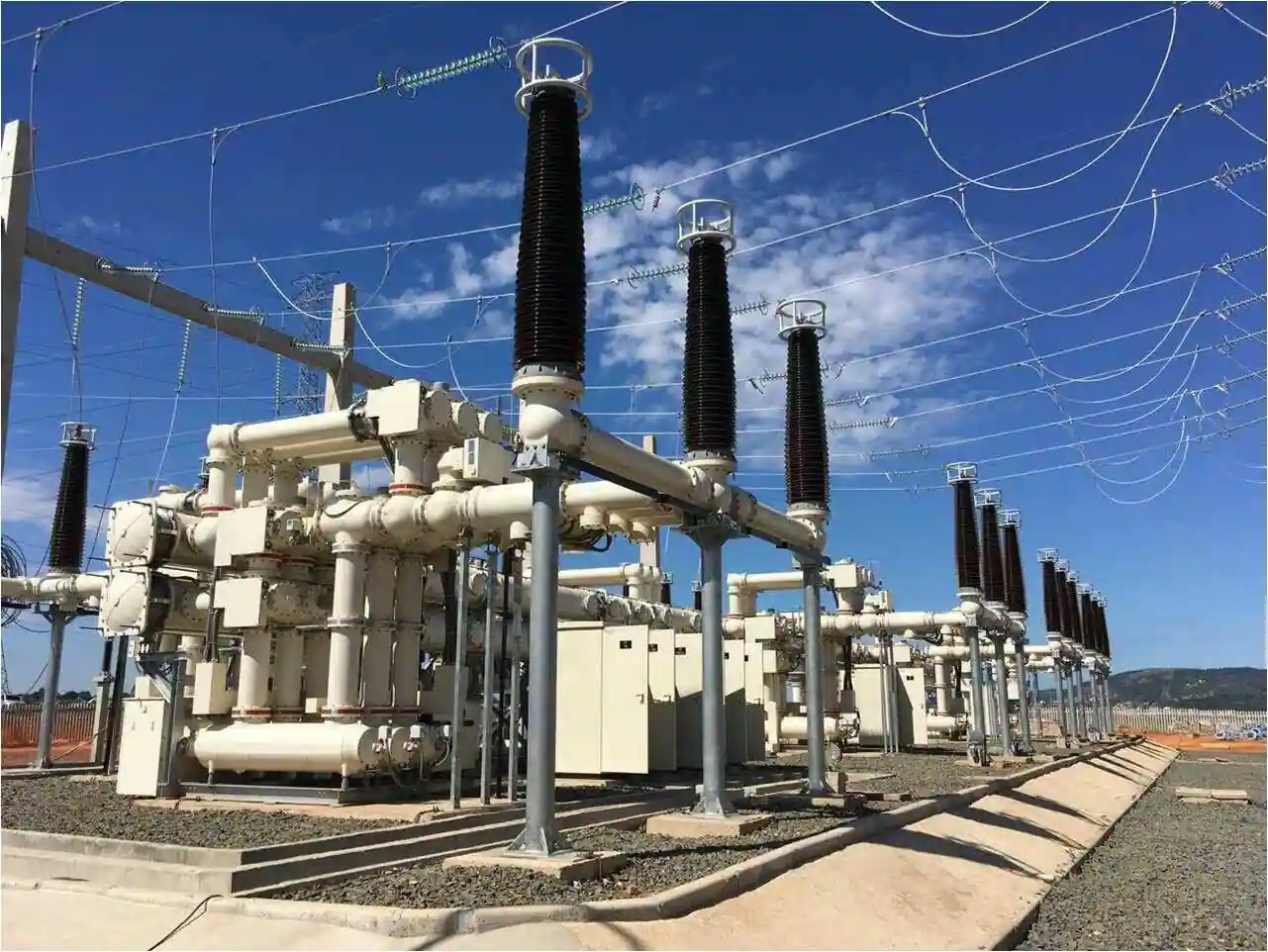 Sieyuan 252kV Gas-Insulated Switchgear installed in a substation in Brazil.