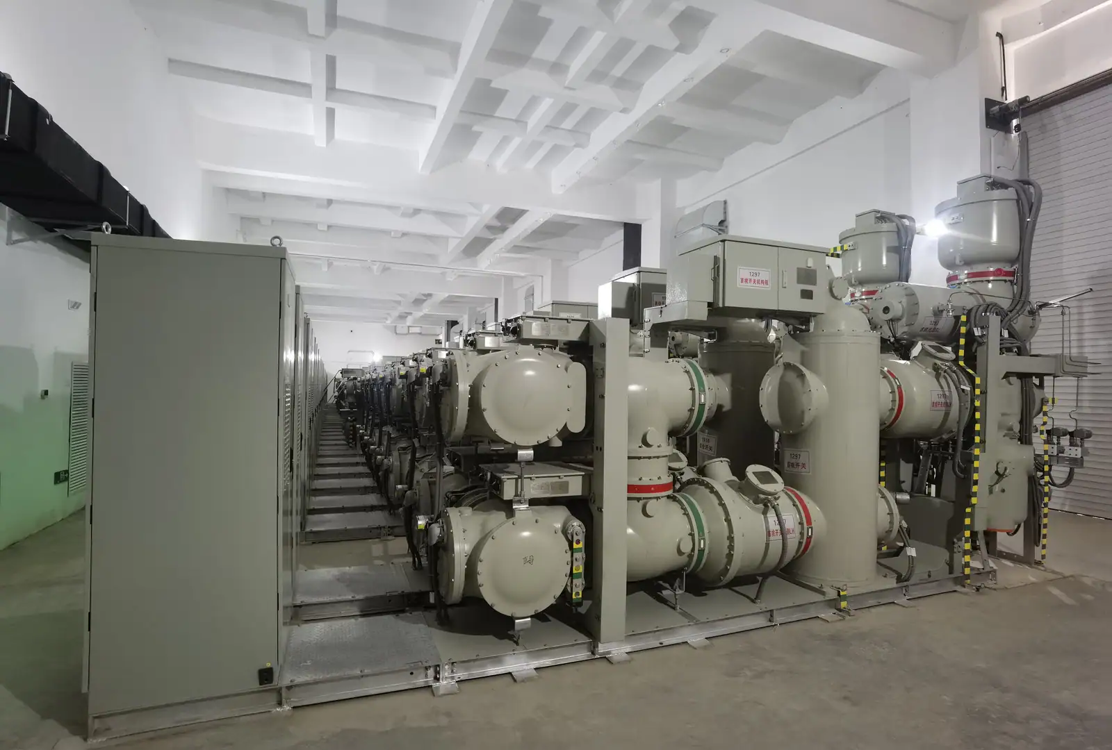 Sieyuan 145kV Hybrid Gas-Insulated Switchgear installed in a substation.