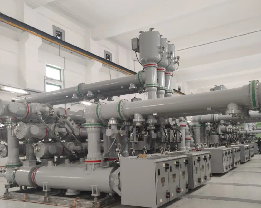 Sieyuan 420kV Hybrid Gas-Insulated Switchgear installed in a substation in Greece.