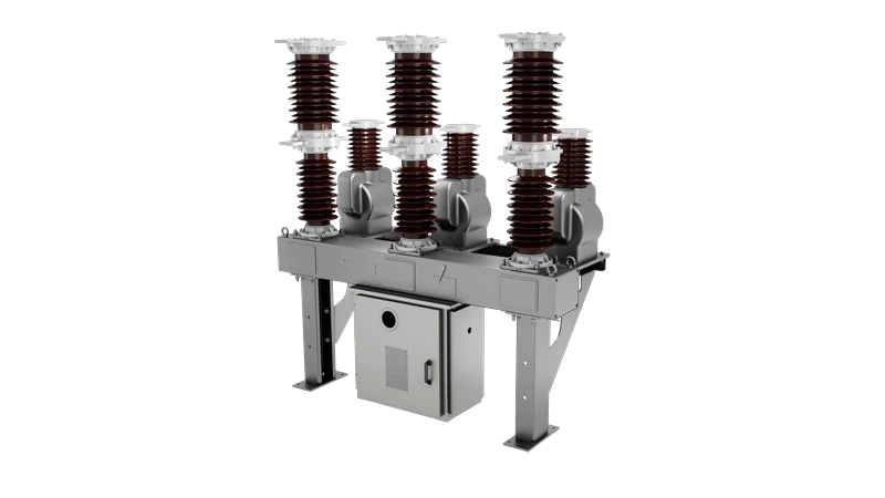 3D render of a Sieyuan SF6-Free Live Tank Circuit Breaker &mdash; 40.5kV External Accessory.
