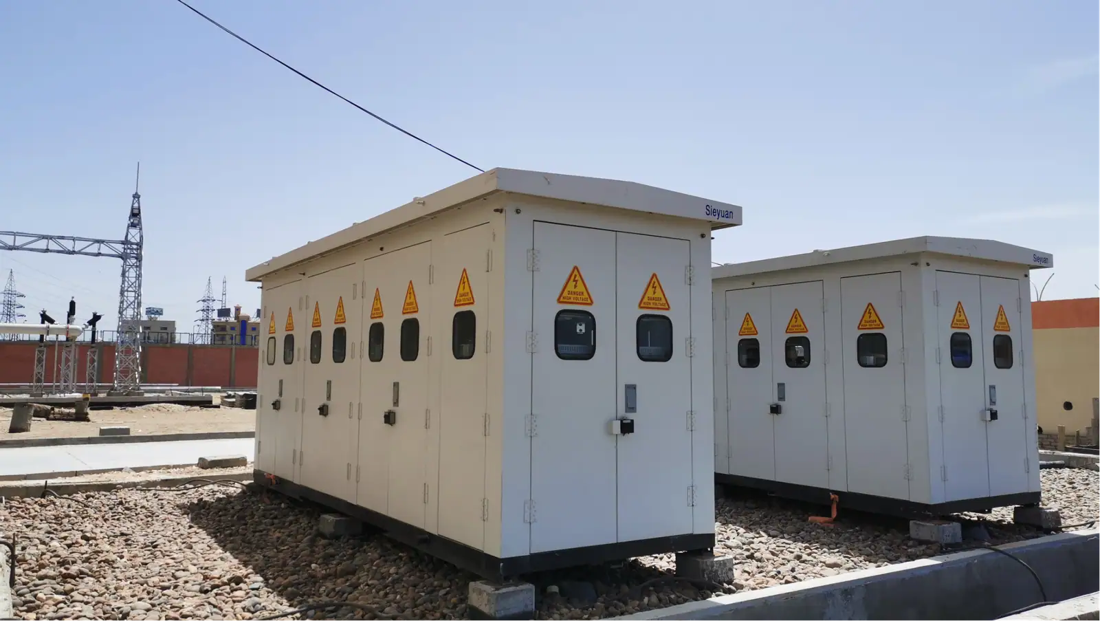 Sieyuan Container-type Capacitor Bank installed on site.
