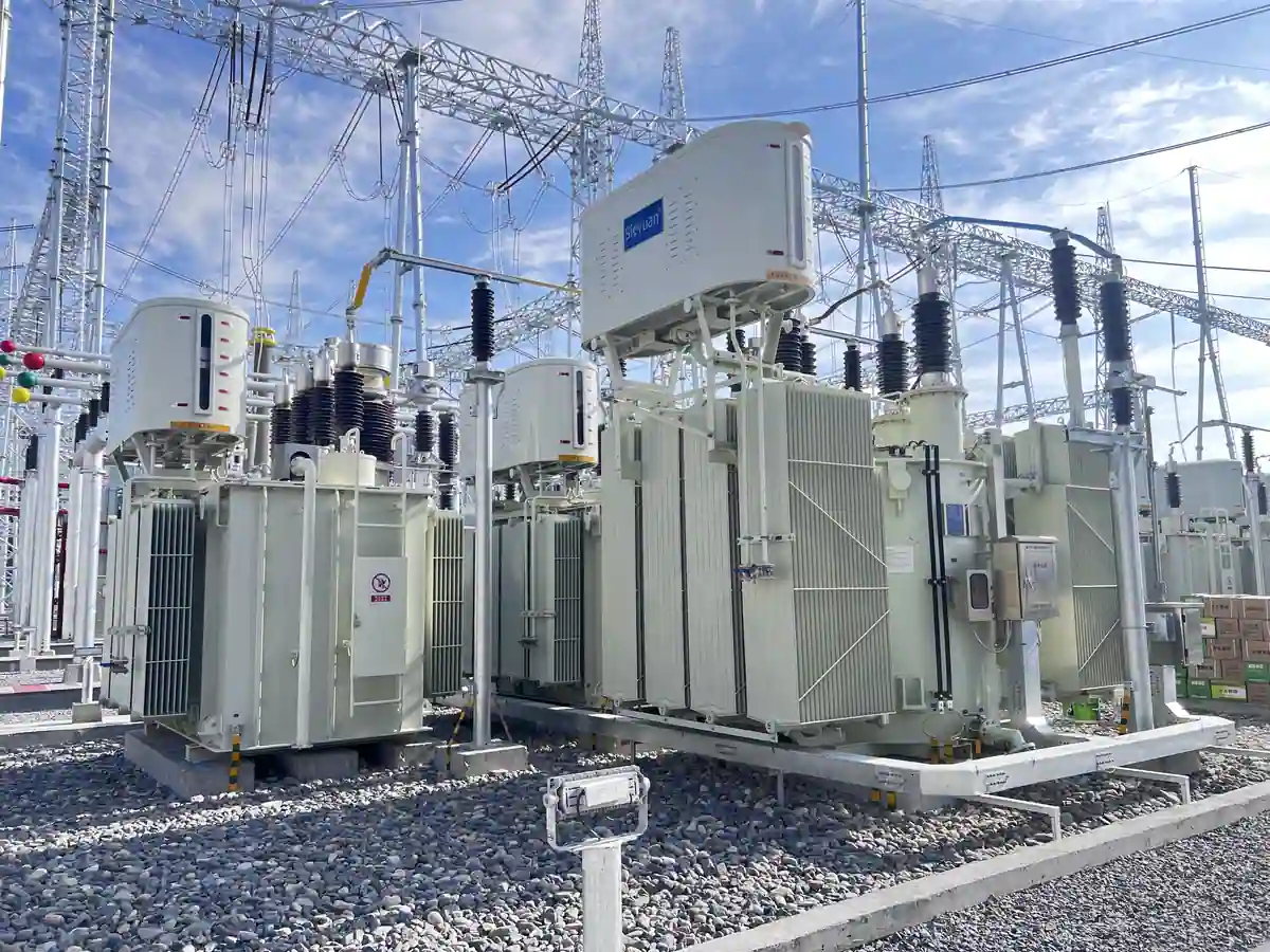 Sieyuan Assembled Capacitor Banks (66kV) installed on site.