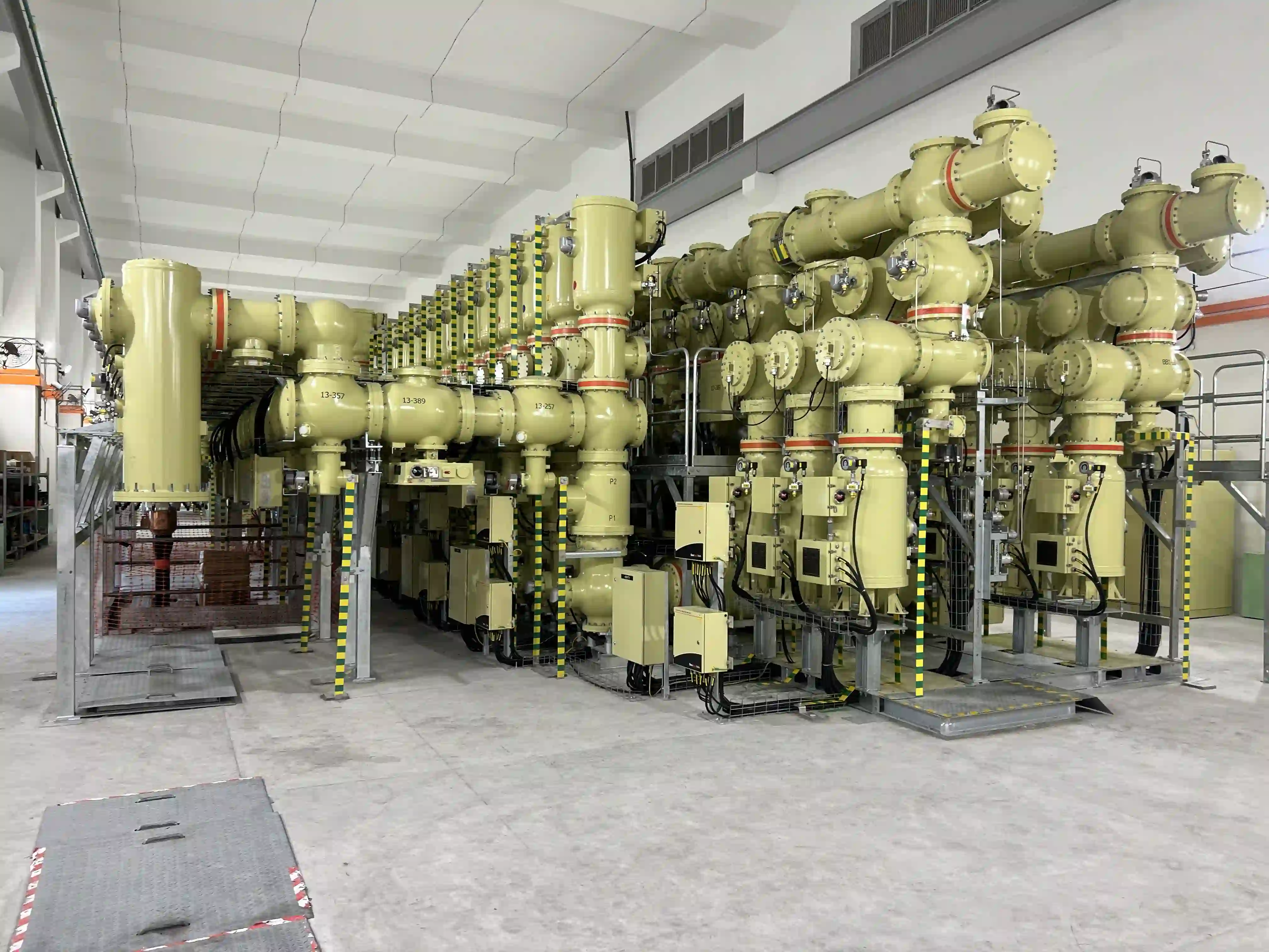 GIS equipment installed in substation