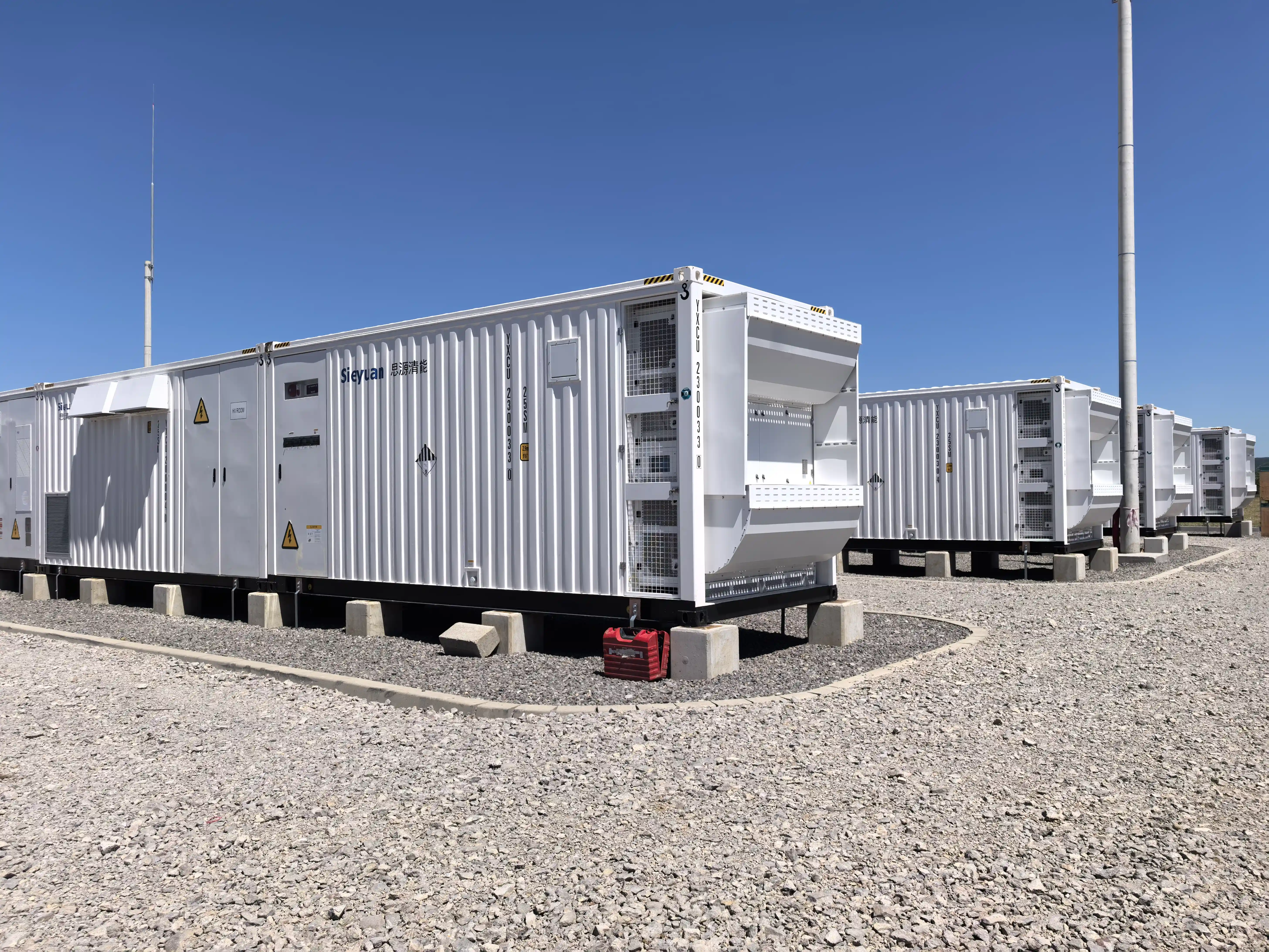 Sieyuan 49 MW/98 MWh containerised battery energy storage system installed in Romania