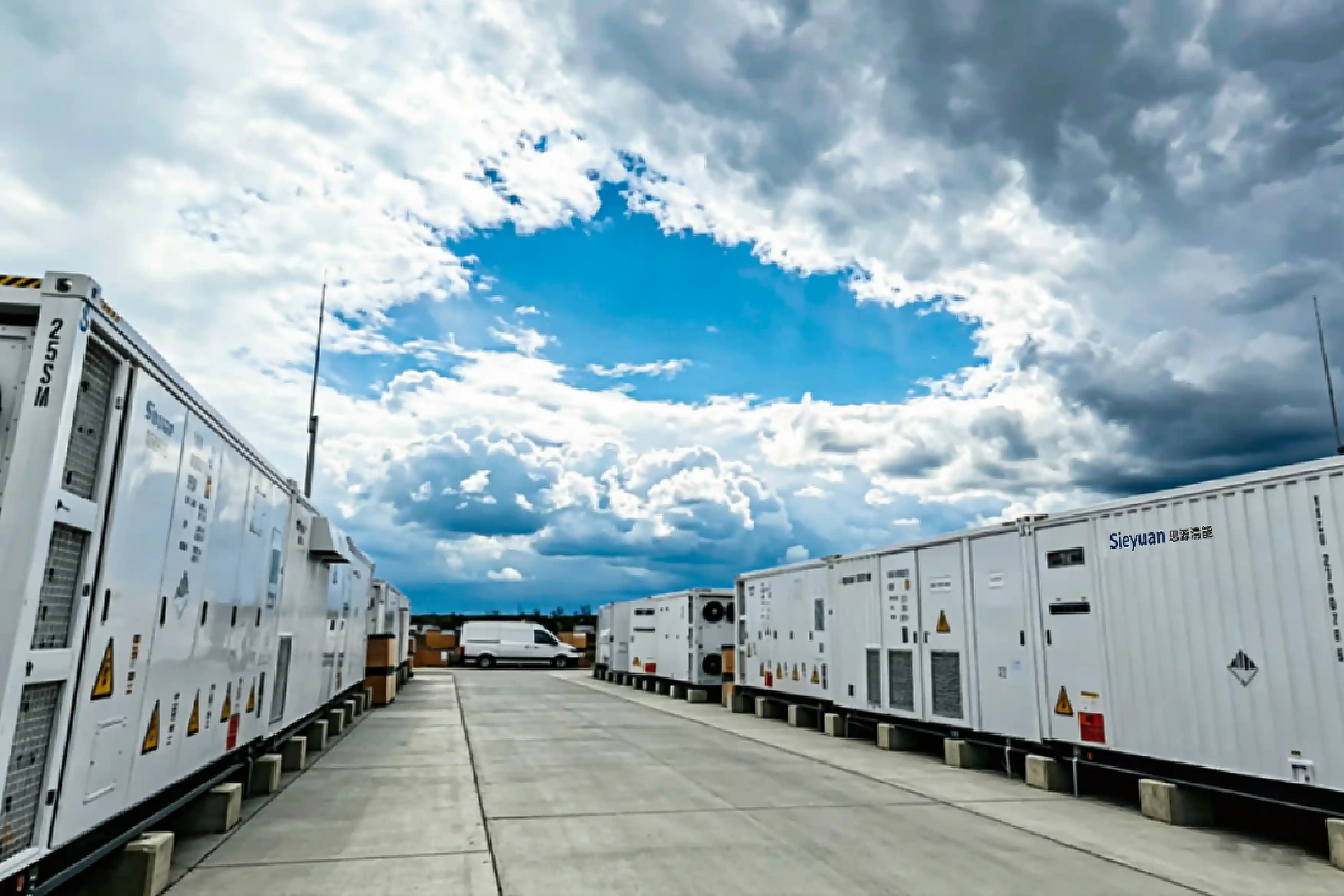 All-in-one 20-foot AC/DC integrated BESS containers deployed at a Romanian energy storage site
