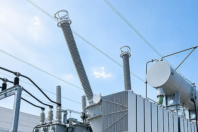 Sieyuan 420 kV RIP dry-type transformer bushing installed at a Greek IPTO substation