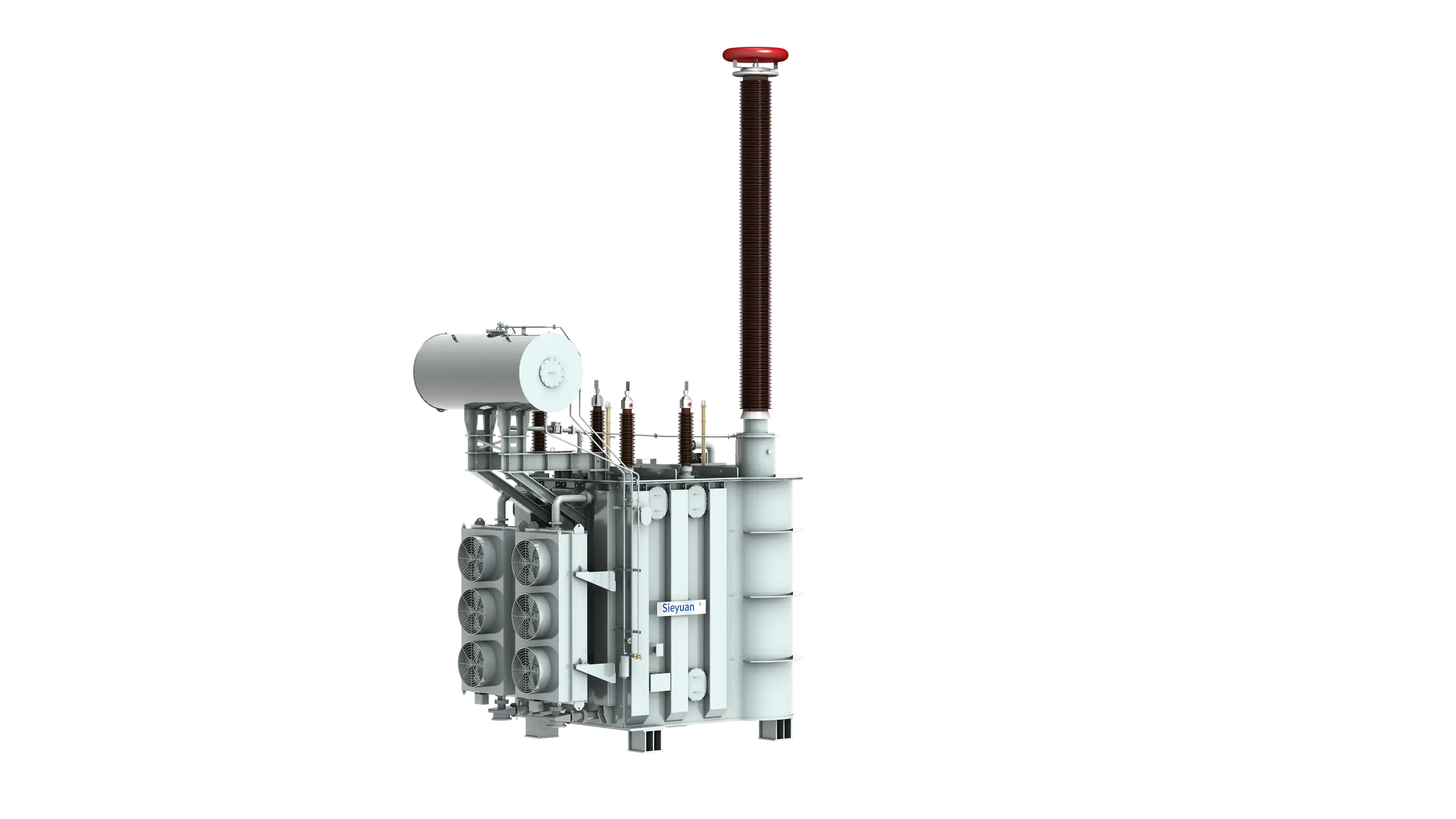 3D render of a Sieyuan 765kV Liquid-immersed Power Transformer