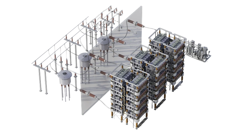 Sieyuan Grid-Forming STATCOM installed on site.
