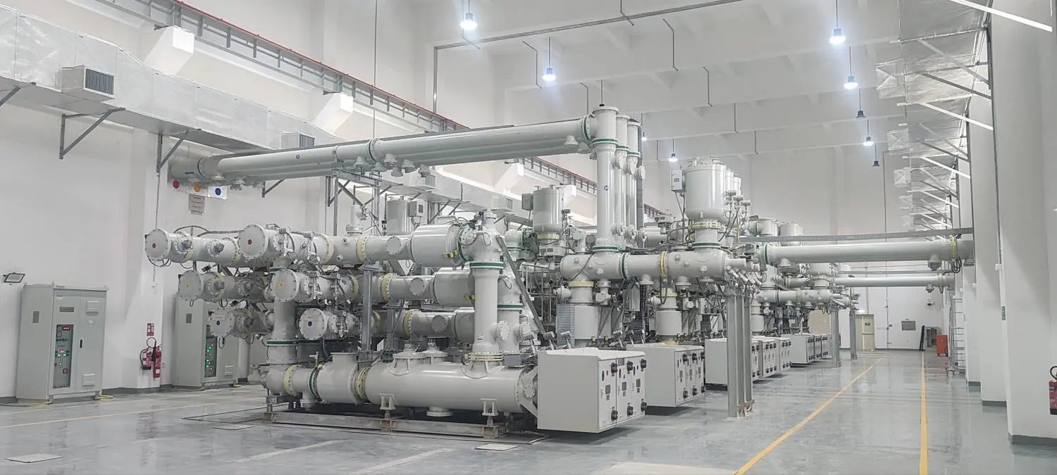 252 kV and 420 kV GIS bays installed in the Sohar Free Zone main substation, Oman