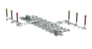 Render of Sieyuan 1100kV Gas Insulated Switchgear