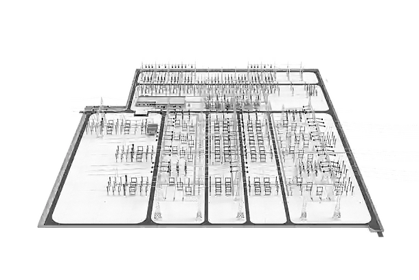 Render of Sieyuan 500kV EPC Substation