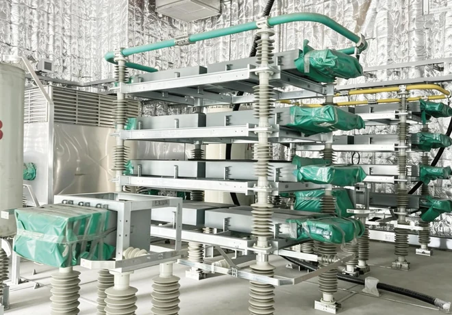 Offshore wind VSC-HVDC converter platform equipment at the Yangjiang Sanshandao project