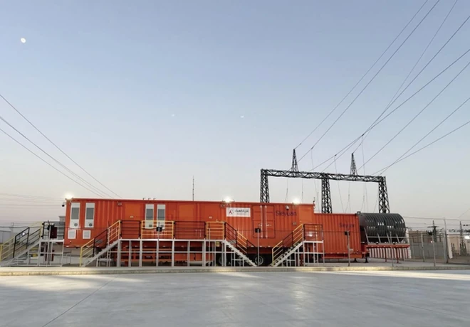 Mobile substation installed and energized at a Saudi Electricity Company regional site