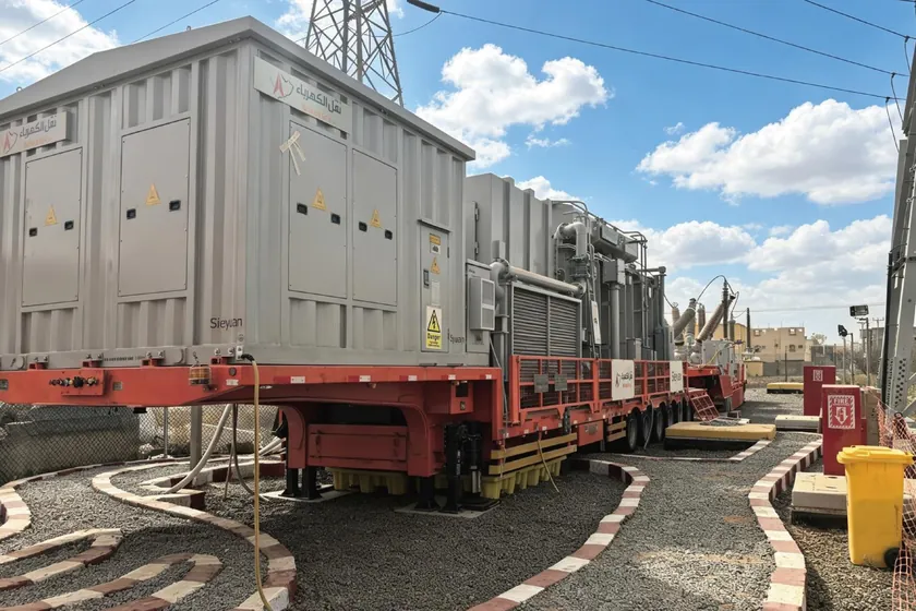 145 kV mobile substation unit deployed at a Saudi Electricity Company site